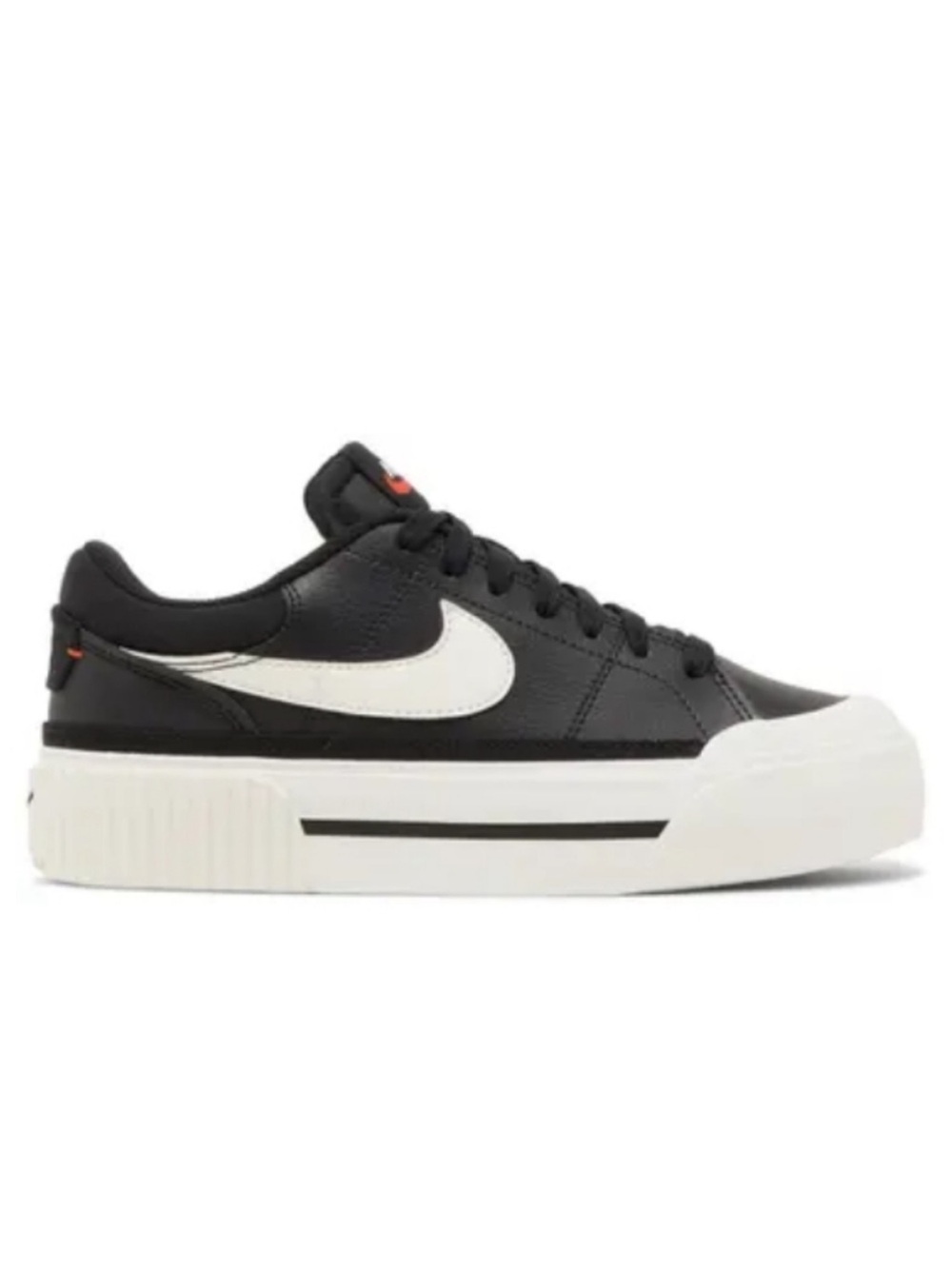 Nike Court Legacy Lift Black Sail  DM7590-001  Size 7 Women's